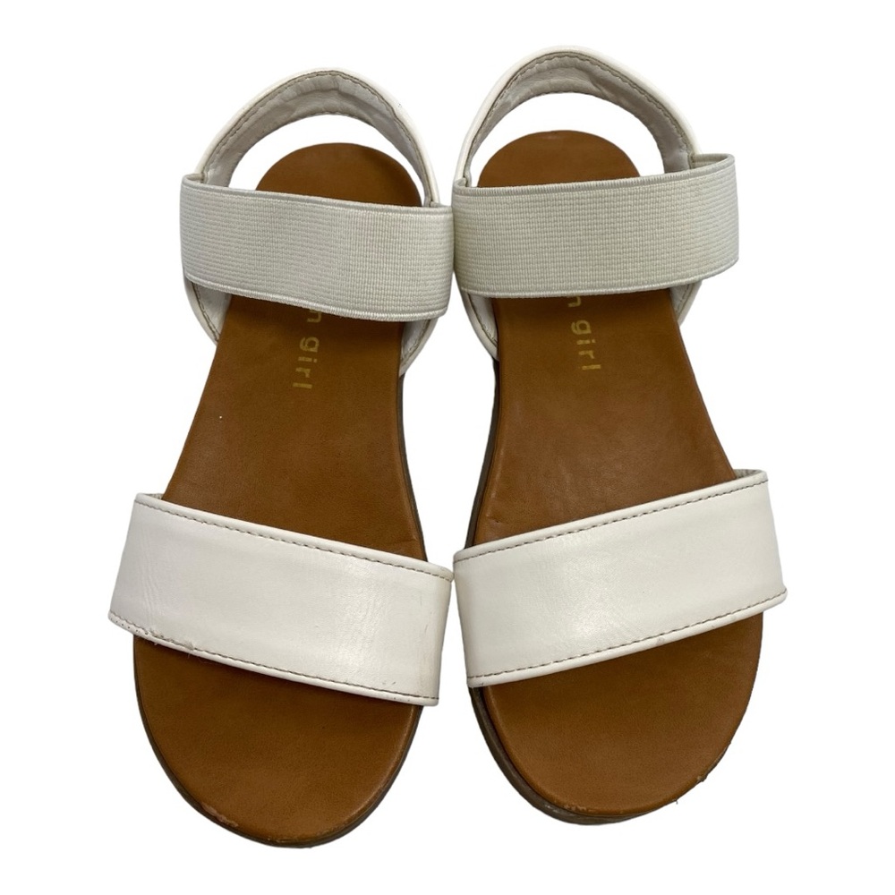 Steve Madden Girls Kids JDebraa White Strap Size 11 Sandals